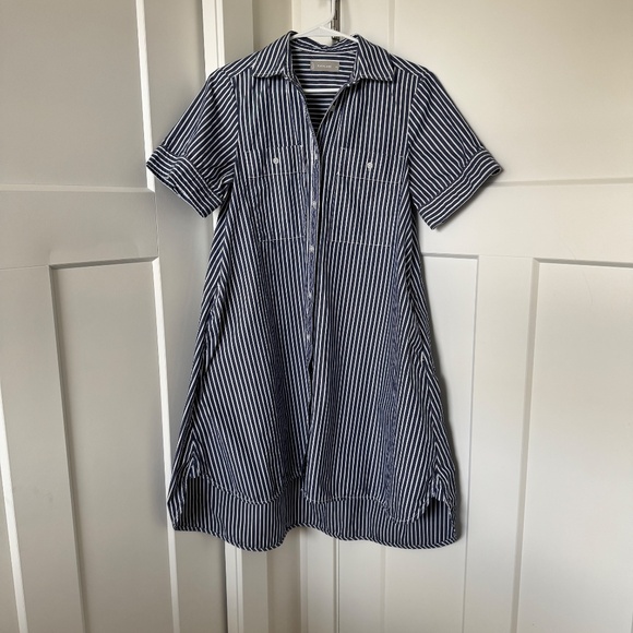 Everlane The Daytripper Button-Down Shirt Dress 100% Cotton Stripe Size XS - Picture 8 of 9
